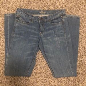 Old Navy “the diva” distressed blue jeans sz 1